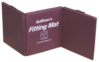 (image for) Sullivan's Maroon Folding Fitting Mat - Click Image to Close